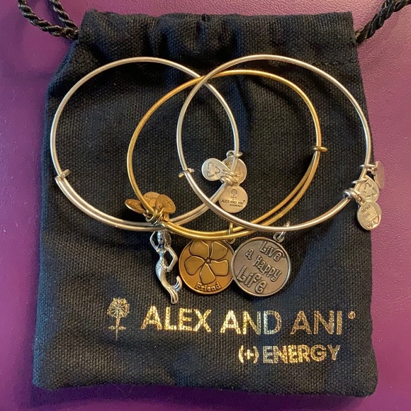 Bundle of 3 Alex and Ani Bracelets - Picture 1 of 12